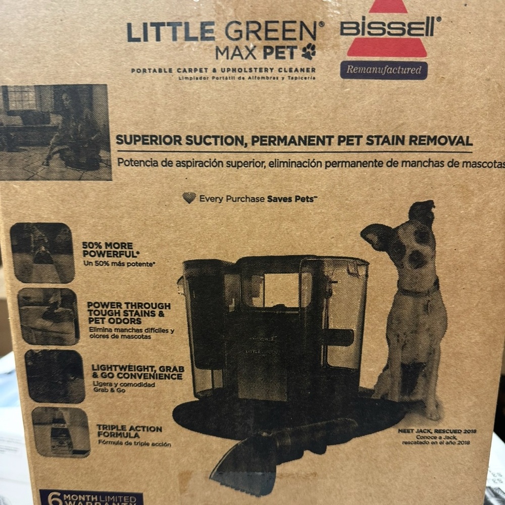 Bissell Little Green Max Pet Cleaner - Brown and Black